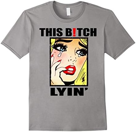 Men's This girl is lying T-shirt Small Slate