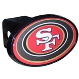 San Francisco 49ers Officially licensed NFL plastic hitch cover For SUV and Truck. Fits class III hitch receivers