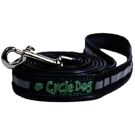Click here to buy Recycled Bicycle Tube Dog Leash by Cycle Dog.