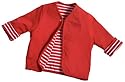 Liegelind Unisex - Baby Babykleidung/ Jacken, Gr. 50 Rot (tomate/ weiss) (tomate/ weiss)