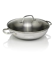 28cm Stainless Steel Shallow Wok