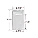 HOSL 50 Pcs Clear Plastic Vertical Name Tag Badge ID Card Holder