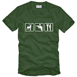 Jaeger Triathlon T-Shirt - khaki - Gr. S bis XXL ( Jaeger, Jagd, Schuetzenfest, Schuetzenkoenig, Jaegerpruefung Shirt )