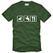Sport & Fitness : Jäger Triathlon T-Shirt - khaki - Gr. S bis XXL ( Jäger, Jagd, Schützenfest, Schützenkönig, Jägerprüfung Shirt )