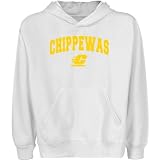 NCAA Central Michigan Chippewas Youth White Logo Arch Pullover Hoody