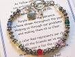 Message of Love Jewelry Teacher Bracelet with Everyday Poem