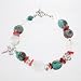 Dragonfly and Butterfly Bracelet with Turquoise, Aquamarine and Blue Topaz, #8609
