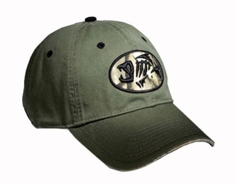 G. Loomis Caps Style: Camo Skelton Fish Oval  Olive