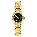 Elgin Watch Ladies Gold Tone Round Dial Bracelet EG385 SALE
