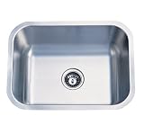 Elements of Design EU23189BN CHICAGO Stainless Steel Undermount Single Bowl Kitchen Sink, Brushed Ni