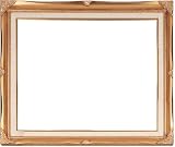 2-1/2 Mirror with Antique Gold with Linen Liner Frame