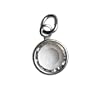 Sterling Silver April Birthstone Charm - Hangs on Loving Family Mother's Loving Embrace Pendant