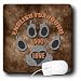 Doreen Erhardt Dog Breed Collection - English Foxhound Dog Love Dog Breed in Gray and Brown - Mouse Pads
