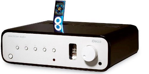 Peachtree Audio iDecco Gloss Black Stereo Integrated Amplifier With Built-In DAC and iPod Dock