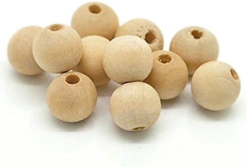 100pcs Approx 7mm*8mm Natural Ball Wood Spacer Beads