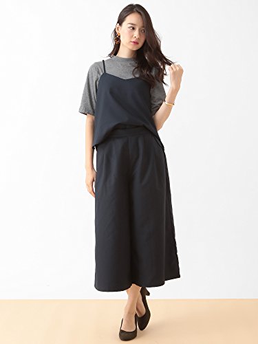 (アースミュージック＆エコロジー) earth music&ecology Tシャツ+キャミ&ガウチョ3点セット