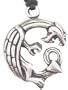 Oroborus Demon Pewter Pendant Necklace