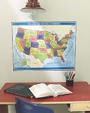 Map of the U.S. Wall Mural Set
