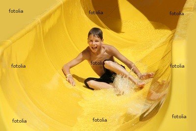 Pool Slides:Wallmonkeys peel off and stay Wall image - drinking water Slide -- 72