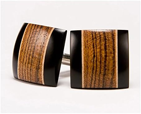 Bocote, Ebony, Holly Wood Cufflinks