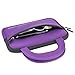 Evecase UltraPortable Handle Carrying Neoprene Sleeve Case Bag Compatible with Fuhu Nabi Jr. / nabi Jr. S - Kids Tablet / nabi Jr. nick Jr. Edition Tablet 5 inch Android Kids Tablet - Purple