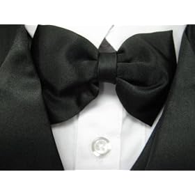 Kids Baby Boys 5 Piece Deluxe Black Tuxedo Suit Toddler Sizes thumbnail