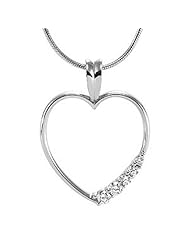 Platinum Diamond Heart Pendant - 0.23 Ct. -- LIFETIME WARRANTY