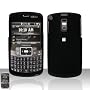 Black Rubberized Snap on Hard Skin Cover Case for Samsung Jack I637 + Belt Clip