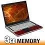 Gateway M-6843 Intel Core 2 Duo Processor T5750 160GB 3GB 15.4" Intel GMA X3100 6Cell DVD-RW CAM VHP Red