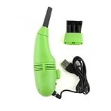Mini Turbo USB Hoover/Vacuum Cleaner for Laptop PC Computer Keyboard Dust -Green