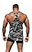 Physique Bodyware Camouflage Men's Y-Back Stringer Tank Tops. Made in USA