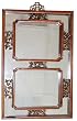 Chinese Mirror with Carved Antique Frame - 21.25" (004)