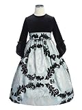 Girl's Chirstmas Dress w/ Flutter Sleeves
