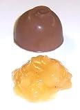 Scotts Cakes Milk Chocolate Chopped Apple Fruit Filling Candies with Copper Foils in a 1 Pound Fall Leaf Box