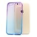 iPhone 6 Case,LUOLNH(R) iPhone 6/6s Cover Colorful Clear Shell Slim Case Translucent Impact Resistant Flexible TPU Soft Bumper Case Protective Shell for iPhone 6/6s 4.7 inch (Purple /Blue)