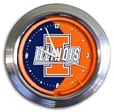 Illinois Fighting Illini Varsity Neon Clock