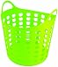 Elliotts Funky Cleaning Plastic Laundry Basket, Green