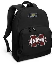 Mississippi State University Backpack Black Mississippi State for Travel or School Bags - BEST QUALITY Unique Gifts For Boys, Girls, Adults, College Students, Men or Ladies