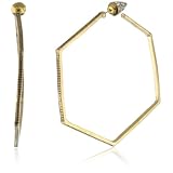 Belle Noel Honey Hexagon Hoop Earrings