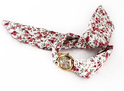 Domire Retro Weave Wrap Around Leather Bracelet Lady Wrist Watch Quartz Watch