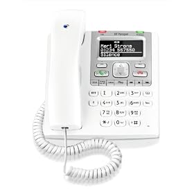 BT Paragon 550 Corded Telephone Answering Machine - White