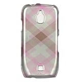 Pink Checker Hard Case Snap On Faceplate Cover For Samsung Exhibit 4G