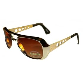 Retro Silver / Gold Elvis Presley Party Sunglasses Retro Silver / Gold Elvis Presley Party Sunglasses