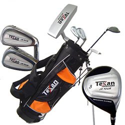 Texan Classics Junior Tour Golf Set w/stand bag Ages 8-12 LEFTY