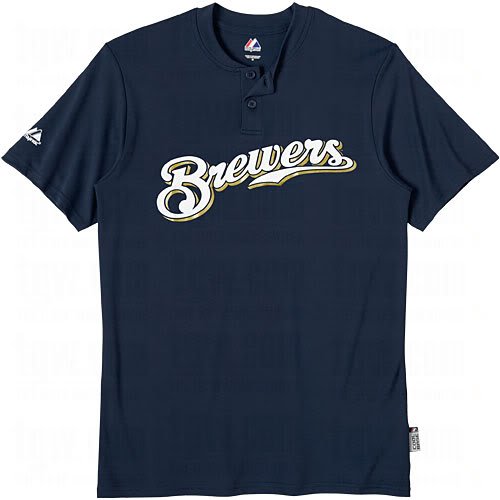 Milwaukee Brewers Two Button Officially Licensed MLB Jersey Adult XXX-Large