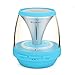 Bluetooth Speakers, Eachine Vivid Jar Portable Bluetooth Speaker with Lights, FM Radio, Compatible with iPhone, iPad, Samsung and More, Blue