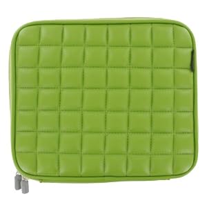 Dell Inspiron Mini 10 IM10-USE008AM Mobile Broadband 10.1-Inch Netbook Memory Foam Netbook Laptop Sleeve Slipcase - Green Faux Leather