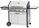 Produkt-Bild: Cadac Meridian Wei&szlig; BBQ Gas-Grillwagen Grillstation Grill Gasgrill, 4 Brenner + Seitenbrenner
