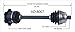 SurTrack AD-8007 CV Axle Shaft