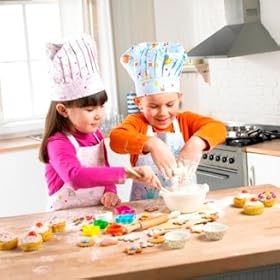 Cooksmart Set da cucina per bambine, con topi, 12 pezzi